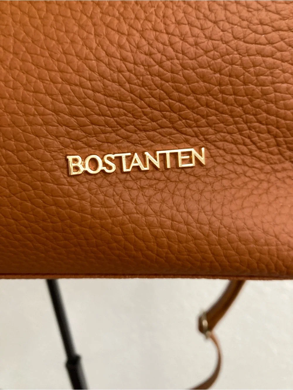 Bostanten Brown Leather Top-Handle Hobo Tote & Crossbody Bag